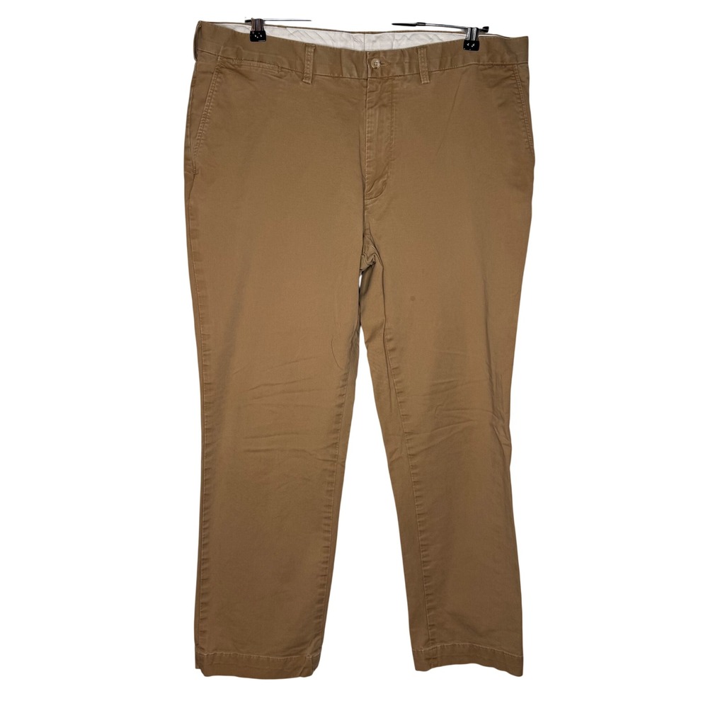 Polo Ralph Lauren Mens Classic Fit Chino Pants Tan Khaki Stretch Twill 38x30